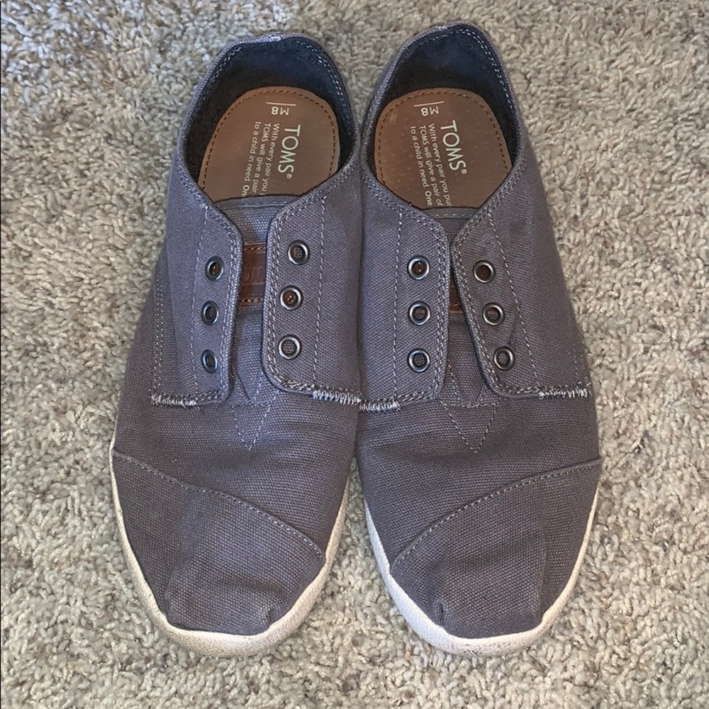 grey toms sneakers